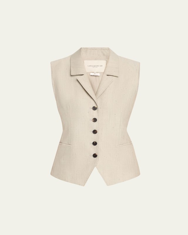Tailored Wool-Blend Vest